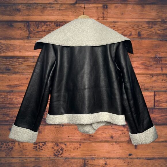 Eloquii Vegan Leather Moto Jacket Size 14/16 - Picture 2 of 8